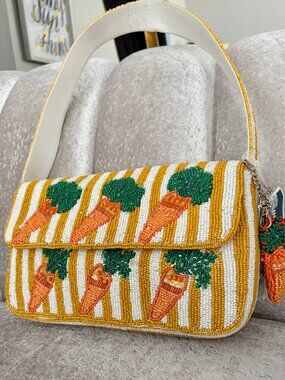 Viral Beaded Carrot Bag Handcrafted in India